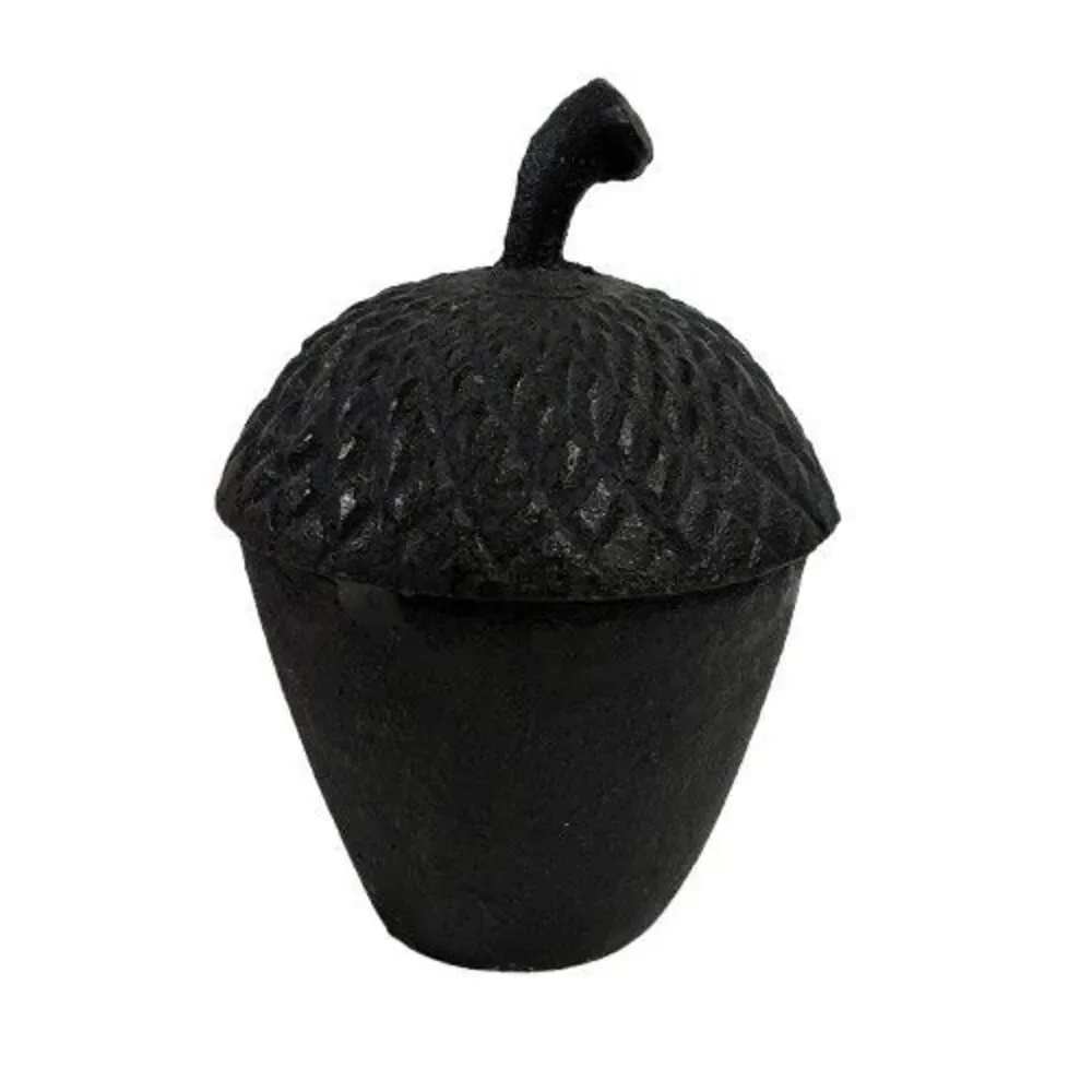 Heavy Cast Iron Acorn Home Decor Figurine Desk Office Paperweight Accent 4