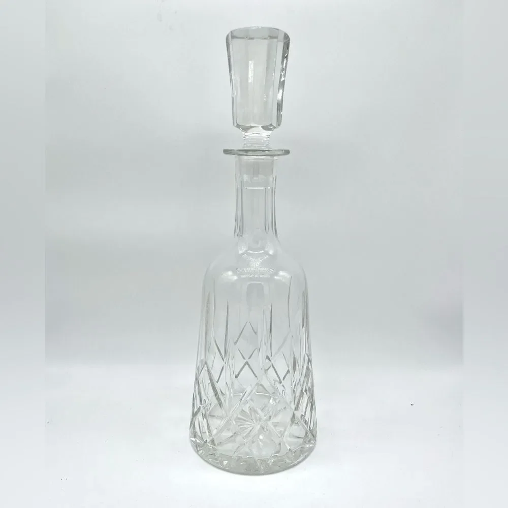 WATERFORD Style Decanter CRYSTAL, Hand Blown, Gatsby Glamour