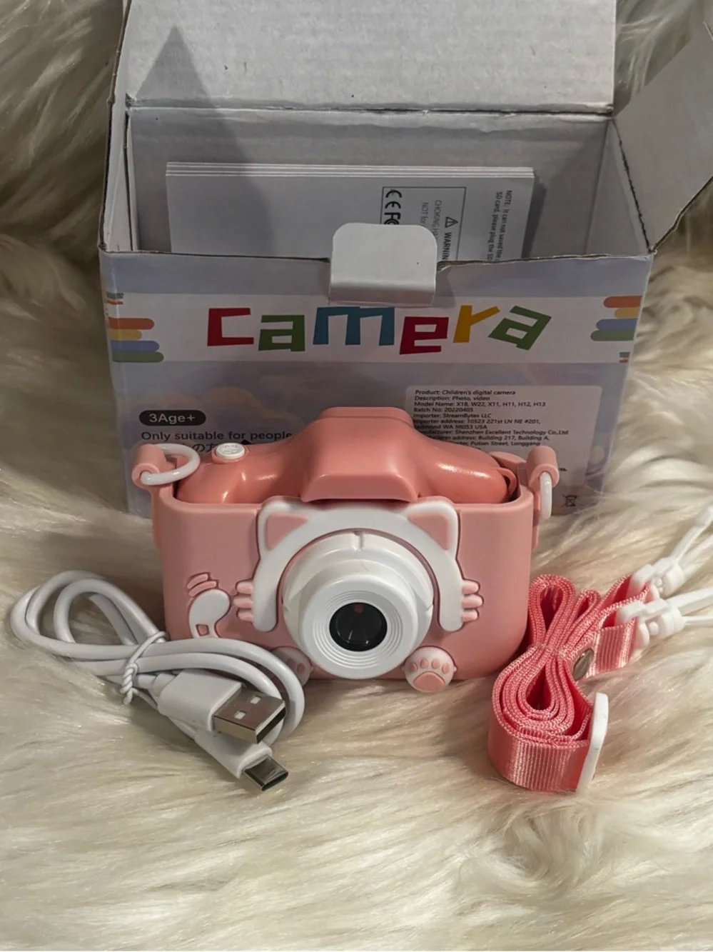 Camera Toys for 3-8 Year Old Girls-Pink NEW