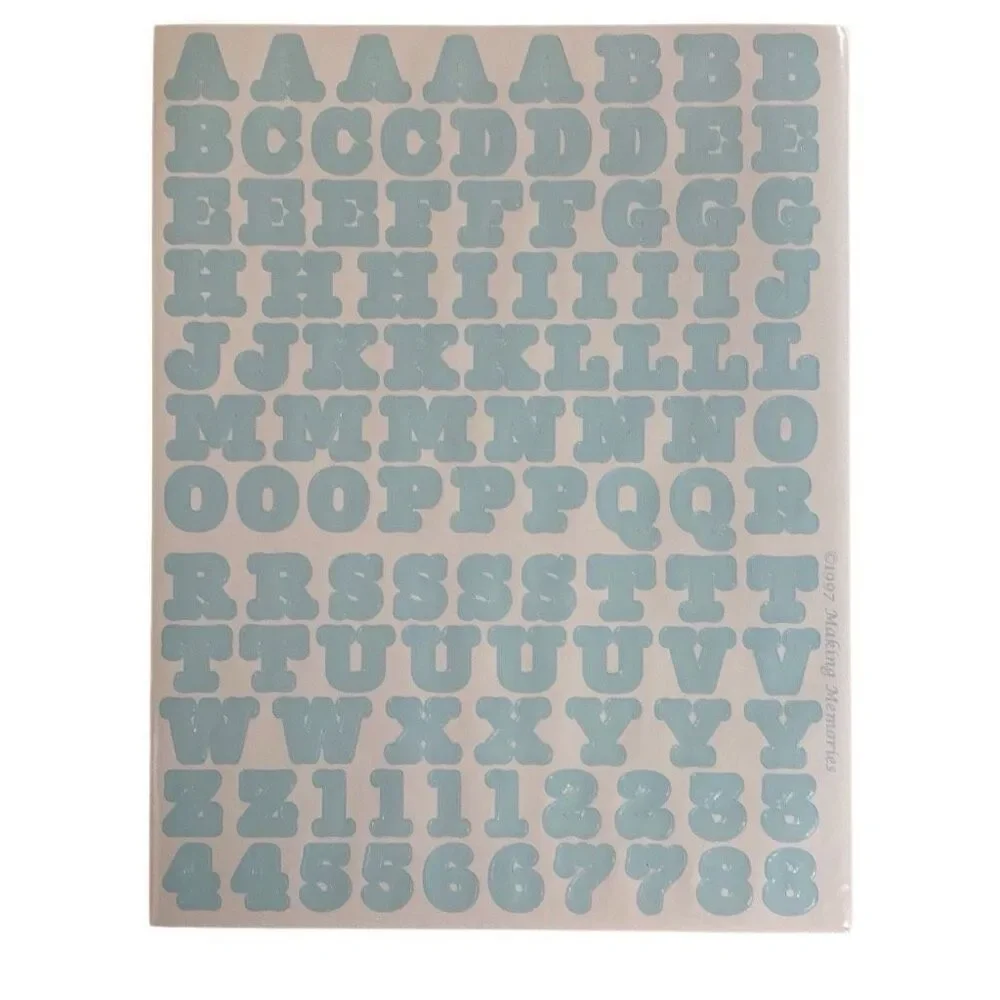 Making Memories sheet symbols