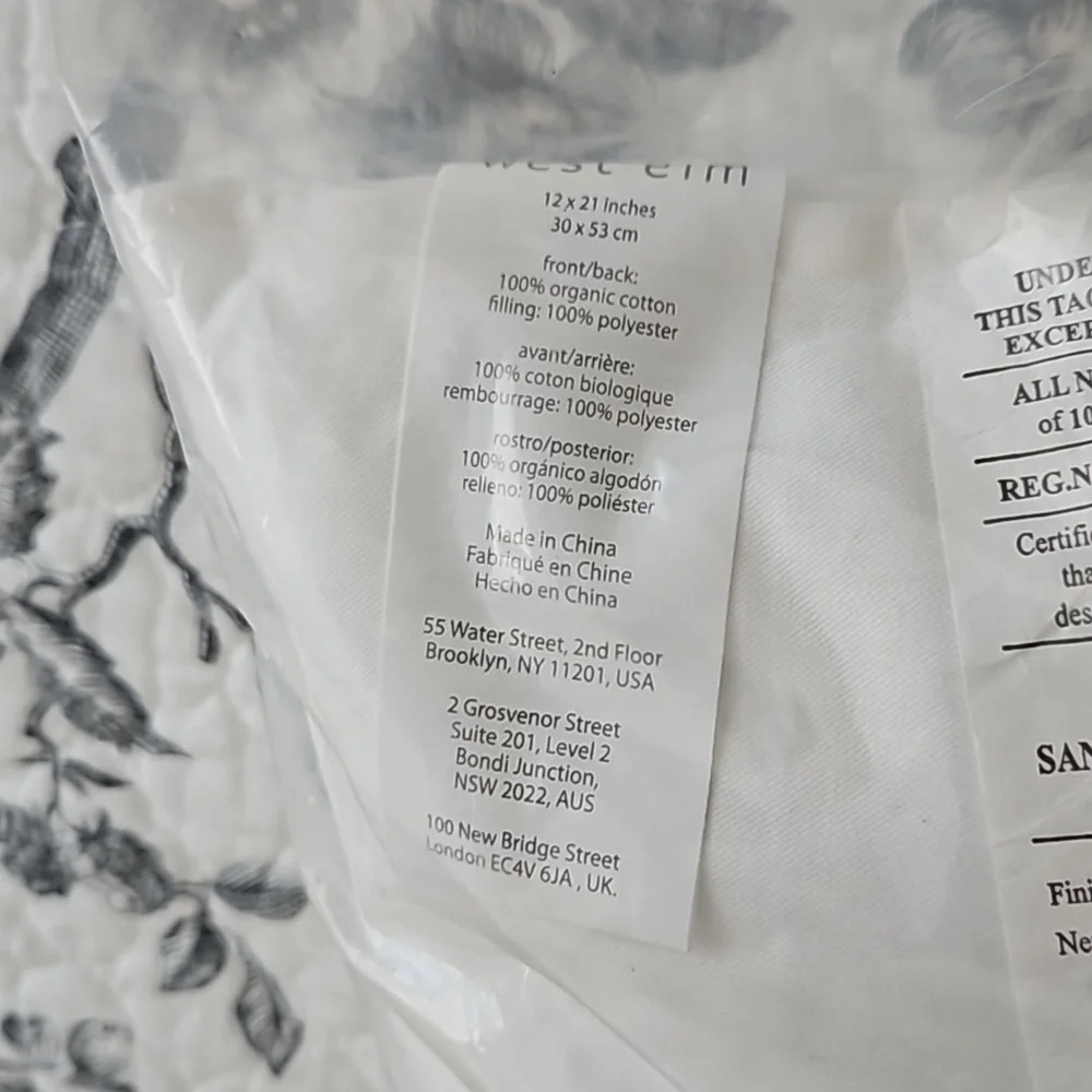 West Elm pillow cover