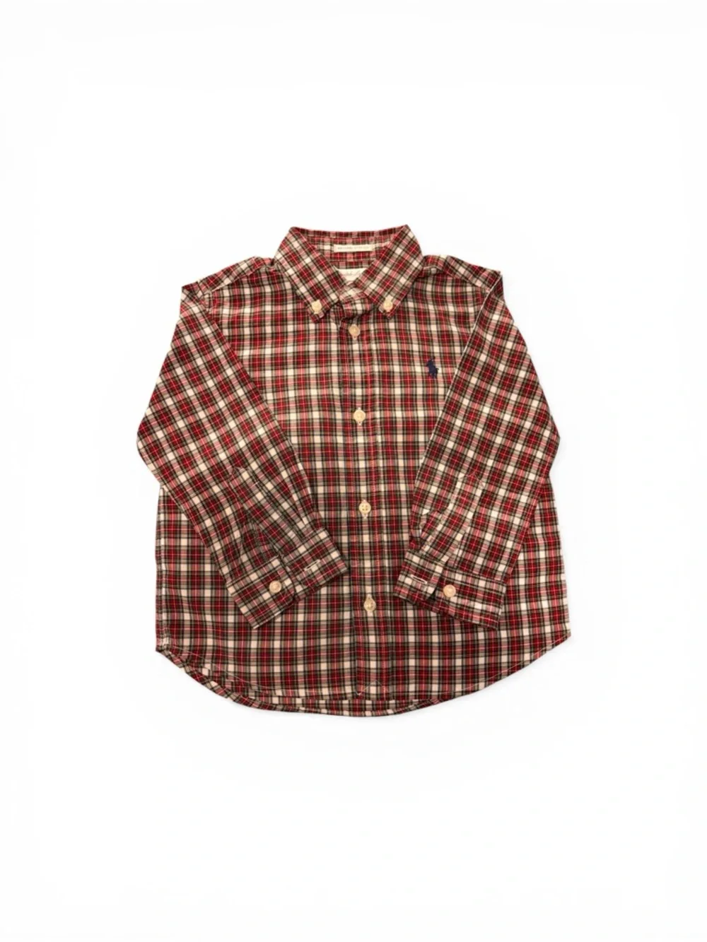 Ralph Lauren Toddler Boy 18M Plaid Button-Down Shirt