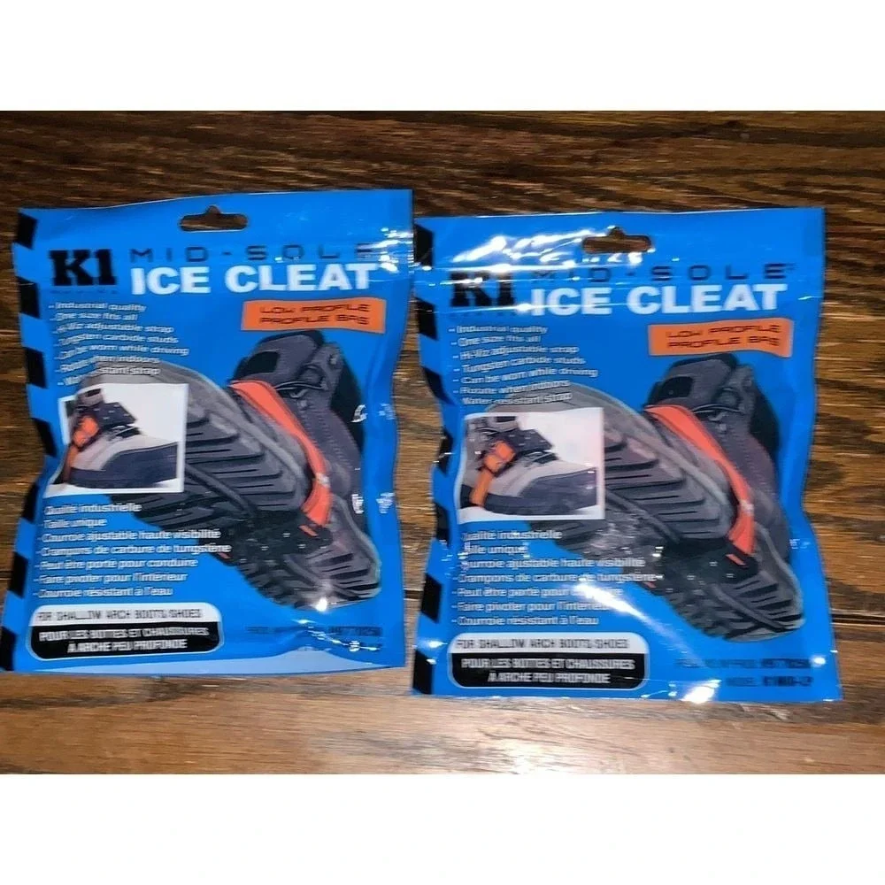 OS NIB K1 MID Ice Cleats Winter Traction Grips Grippers for Boots and Shoes