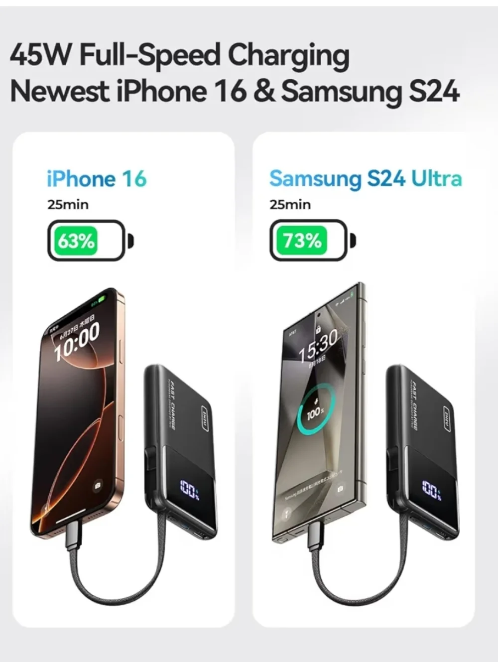 INIU in&out iphone charging