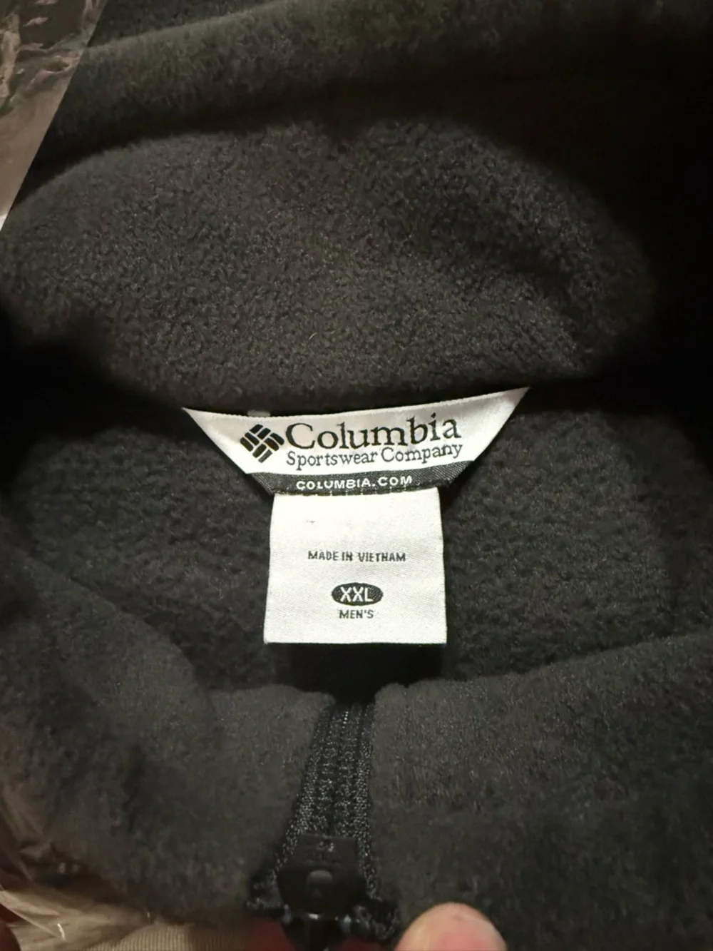 Columbia front zip pile