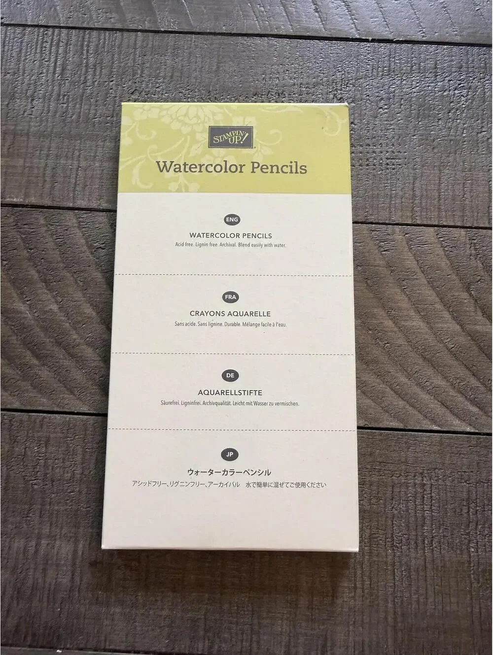 Stampin’ Up Watercolor Pencils