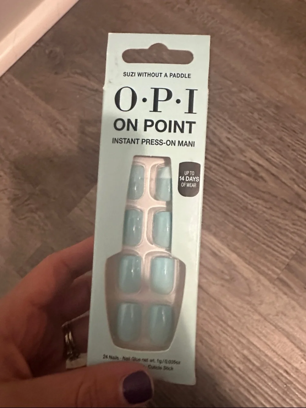 OPI pastel blue