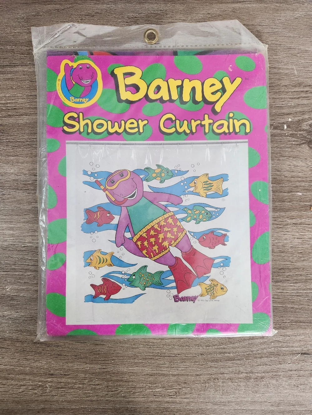 Vintage 1993 Barney Shower Curtain