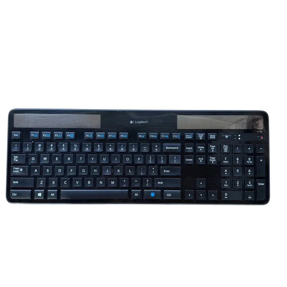 Logitech K750 Wireless Solar Keyboard With Unifying Receiver Dongle Black