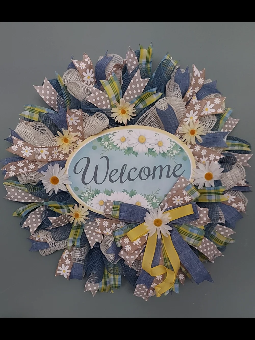Handmade wreath spring