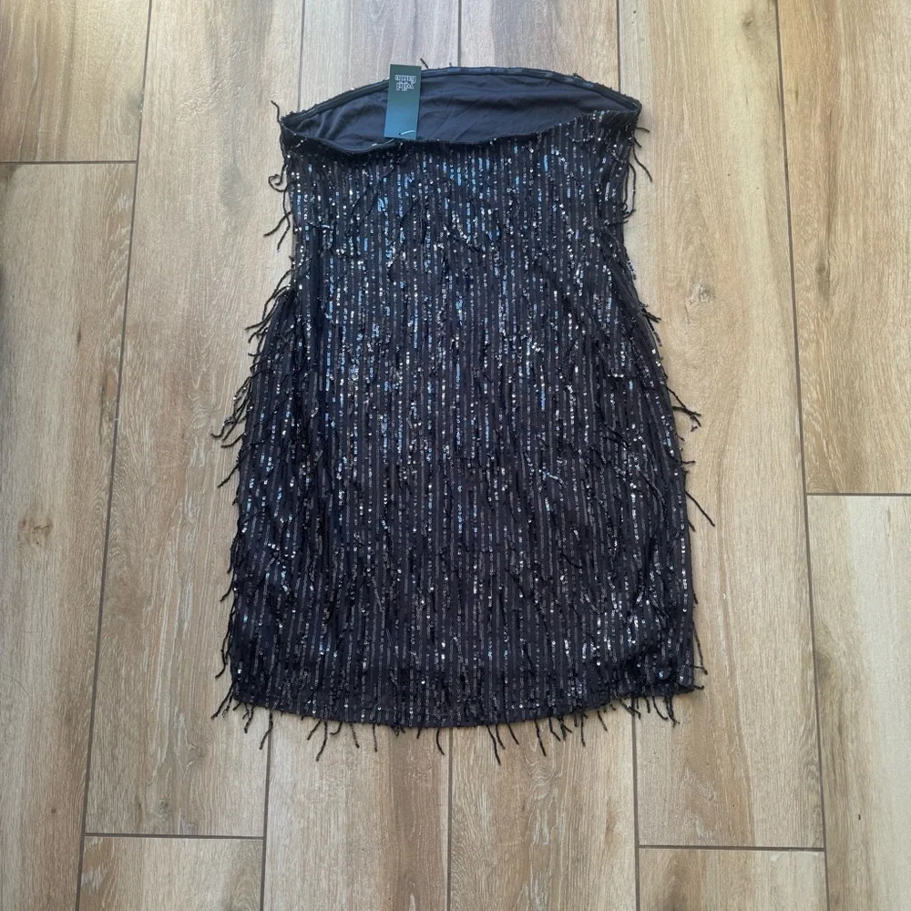 wild fable shimmering strapless