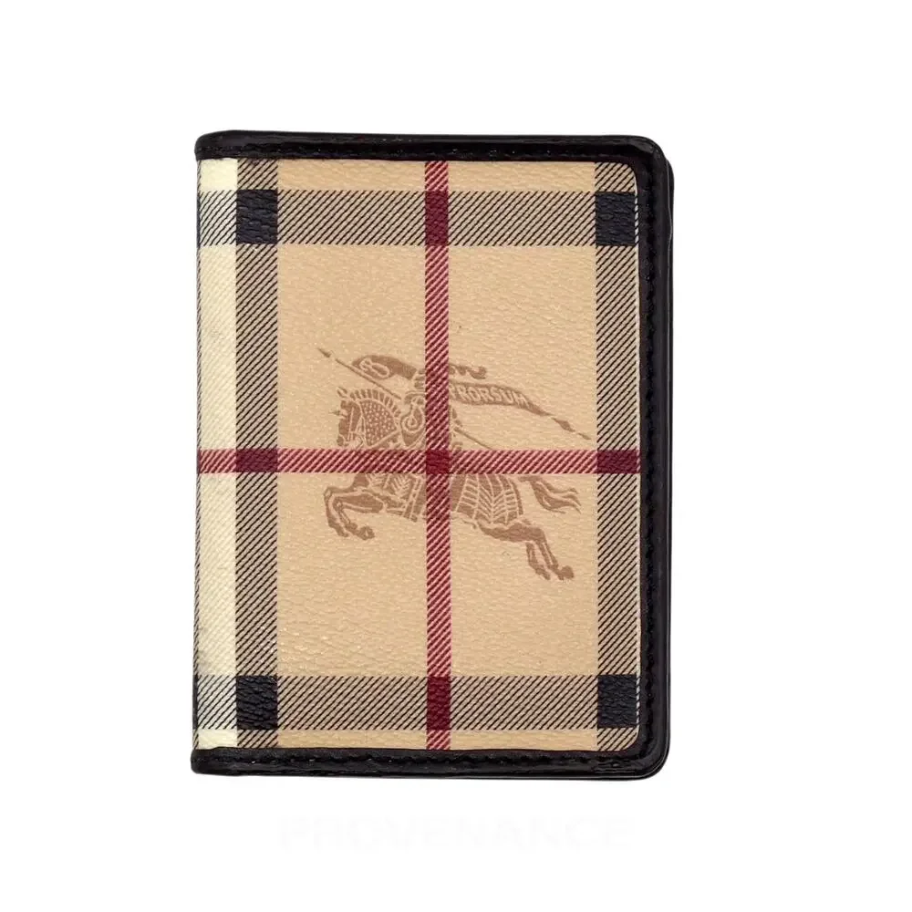 🔴 Burberry Pocket Organizer Wallet - Haymarket Check Black