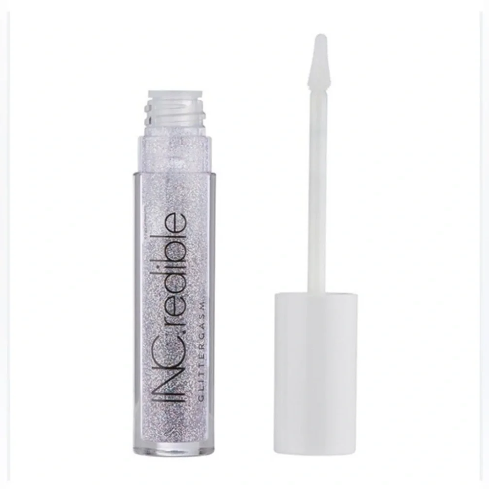 INCredible GLITTERGASM Glitter Lip Topper, I'm a Firecracker silver