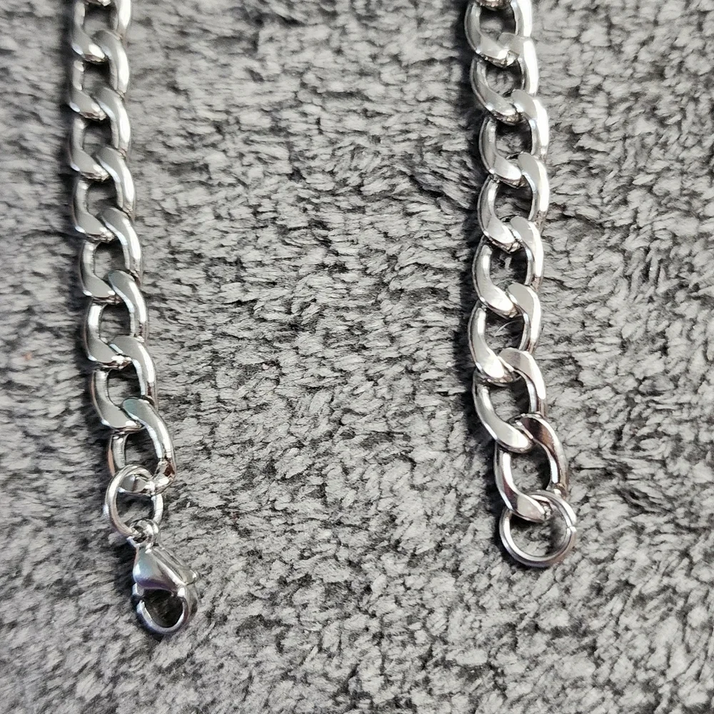 N/A width steel bracelet