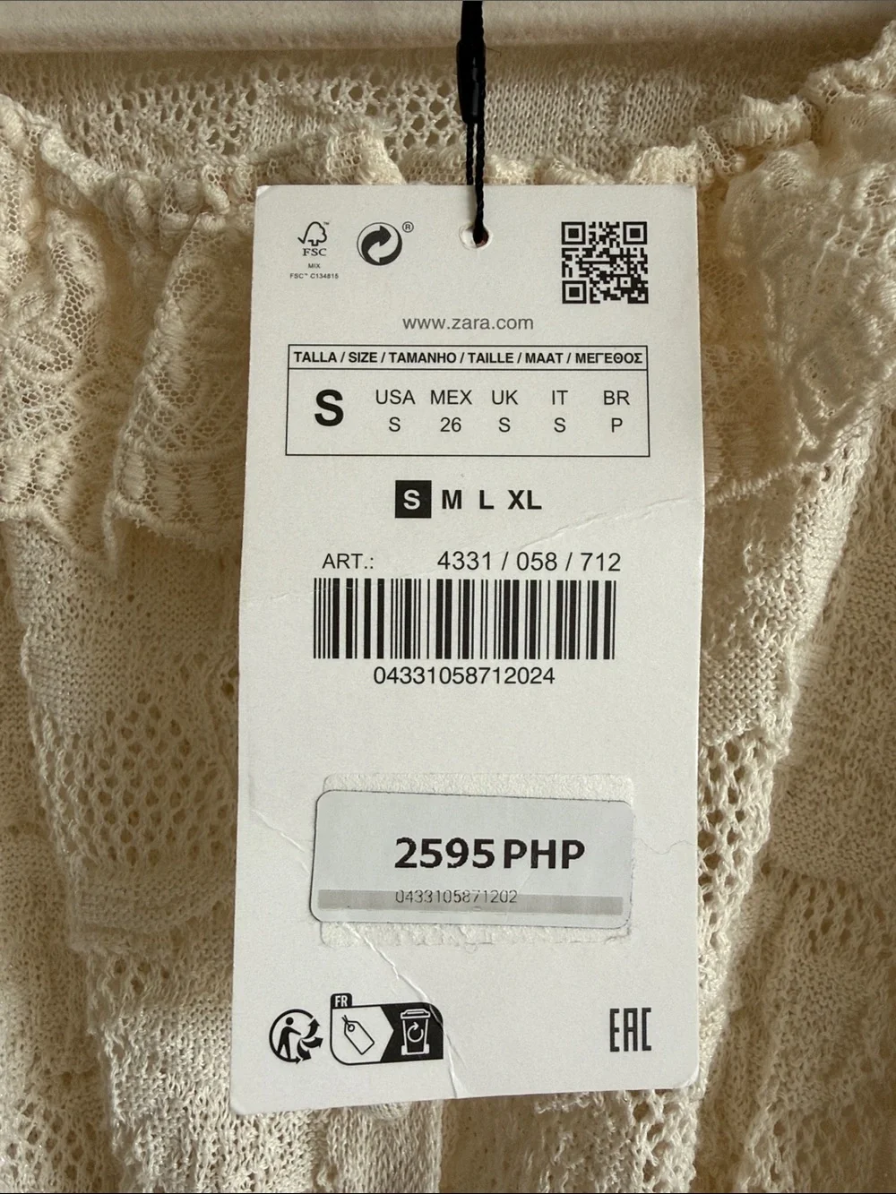 Zara nwt never