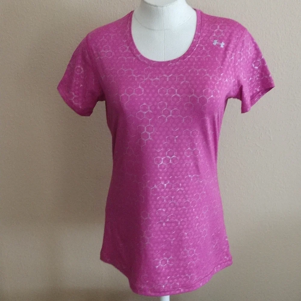 Under Armour Fitted Short Sleeve Heat Gear T-shirt Size M