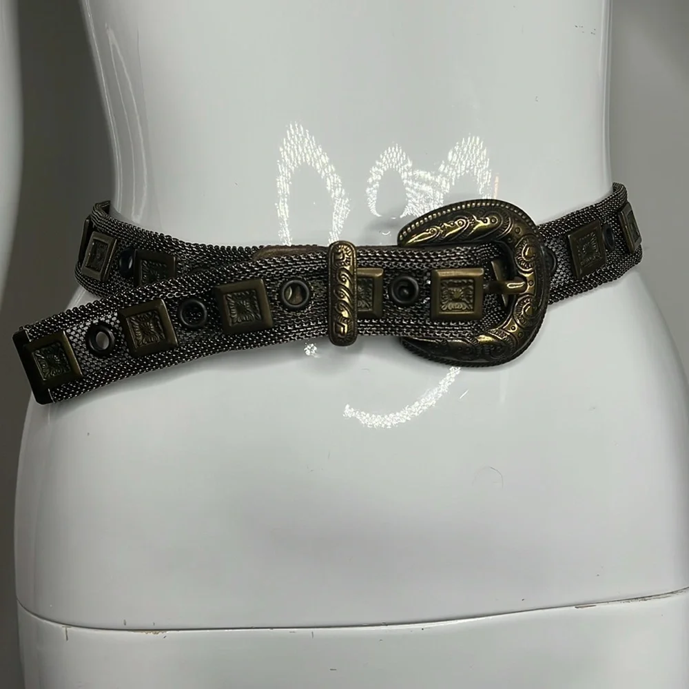 34” US Meco Paris Metal Mesh Buckle Belt