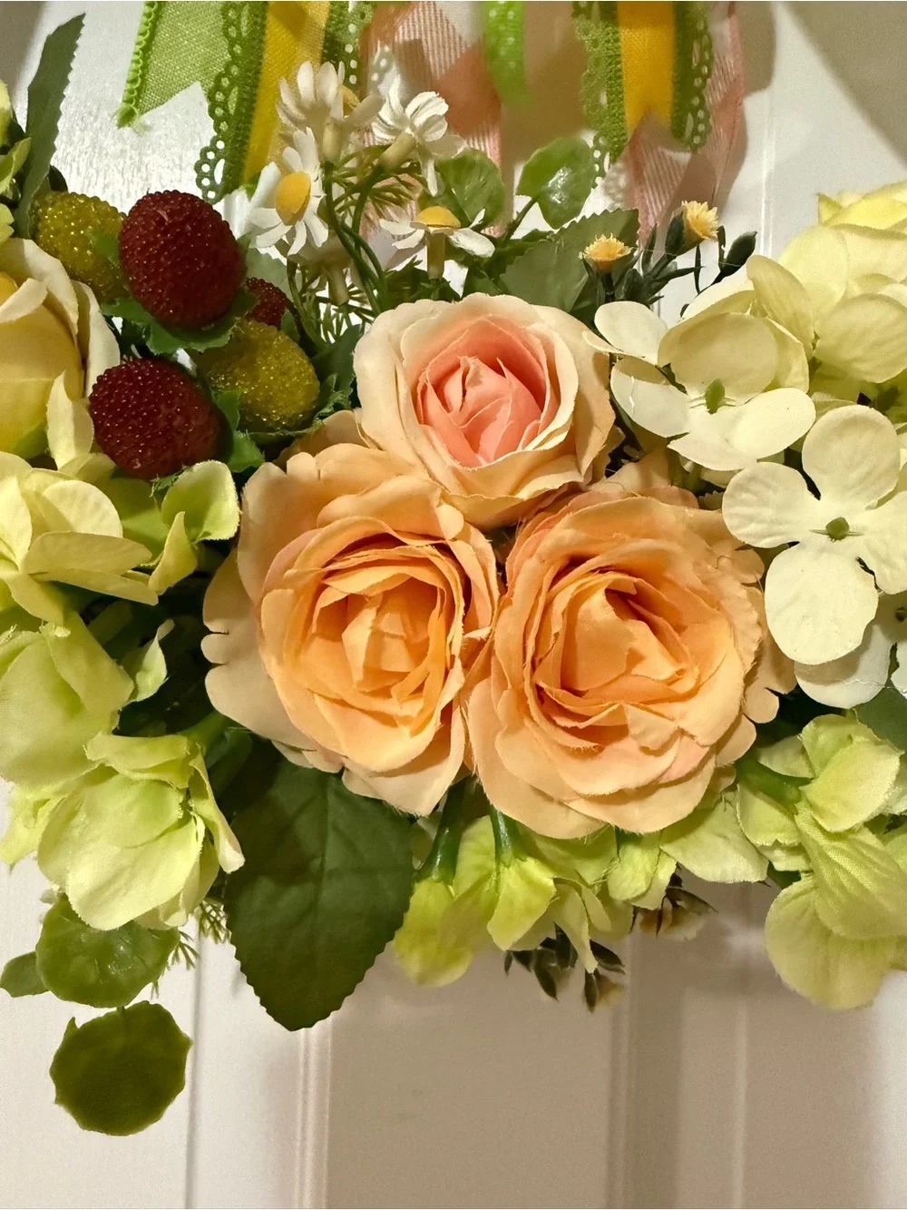 Handmade charming peach