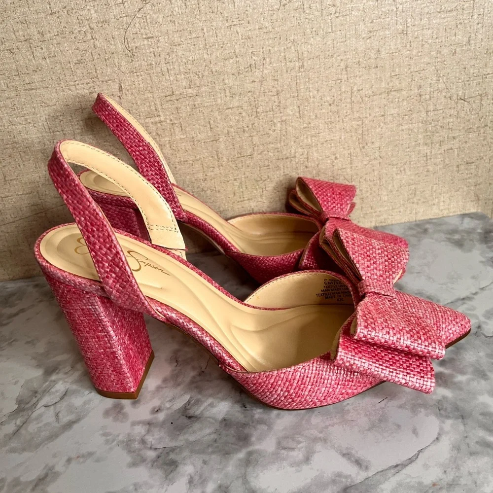 Jessica Simpson pink occasion elegant
