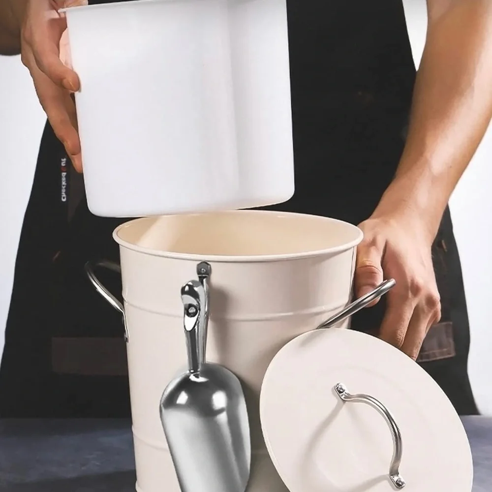 Crate&Barrel galvanized ice