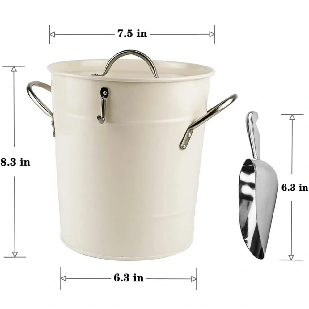Crate&Barrel galvanized ice