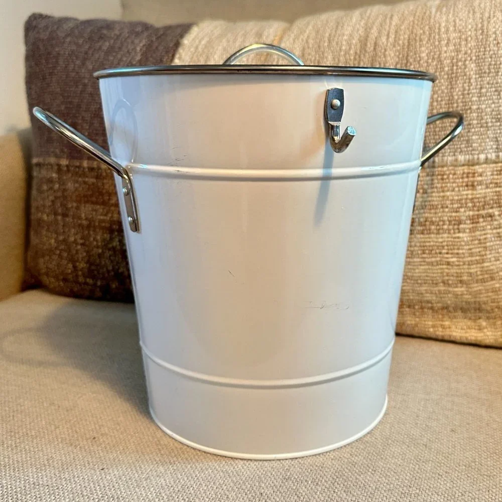 Crate&Barrel galvanized ice