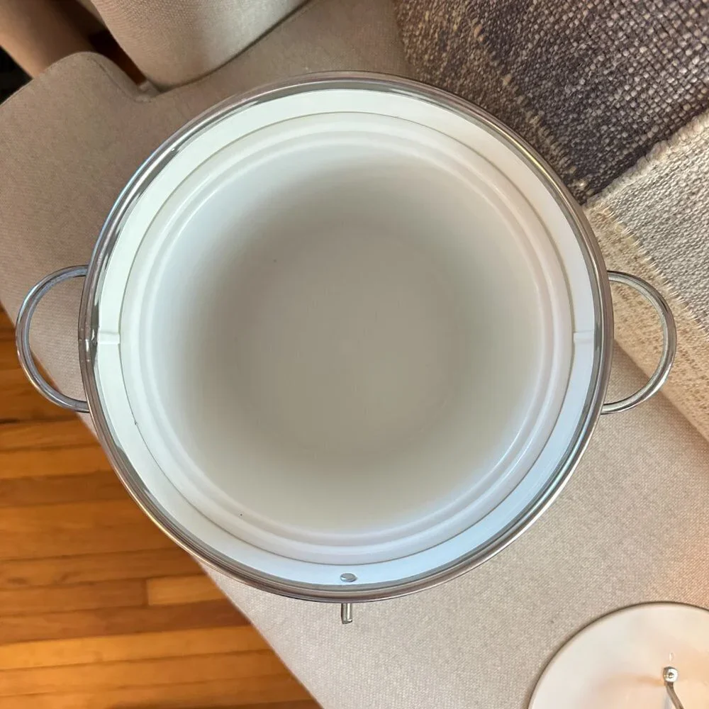 Crate&Barrel galvanized ice