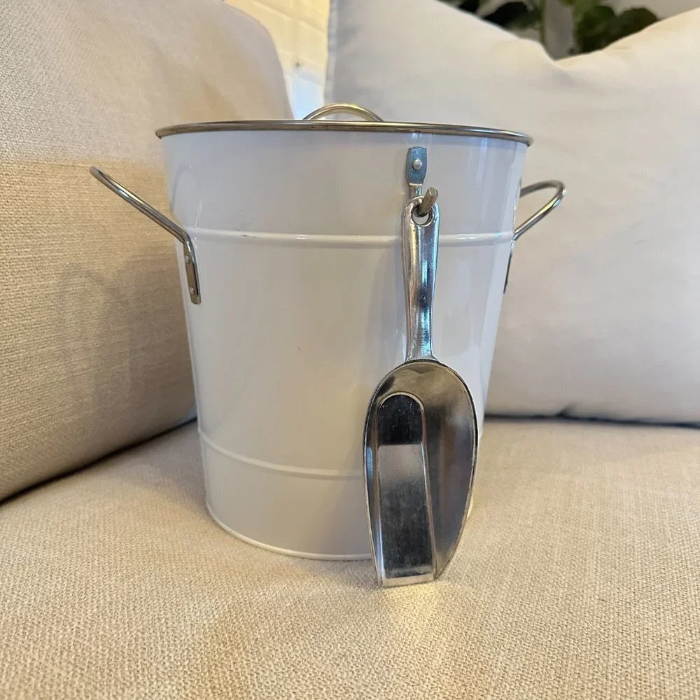Crate&Barrel galvanized ice