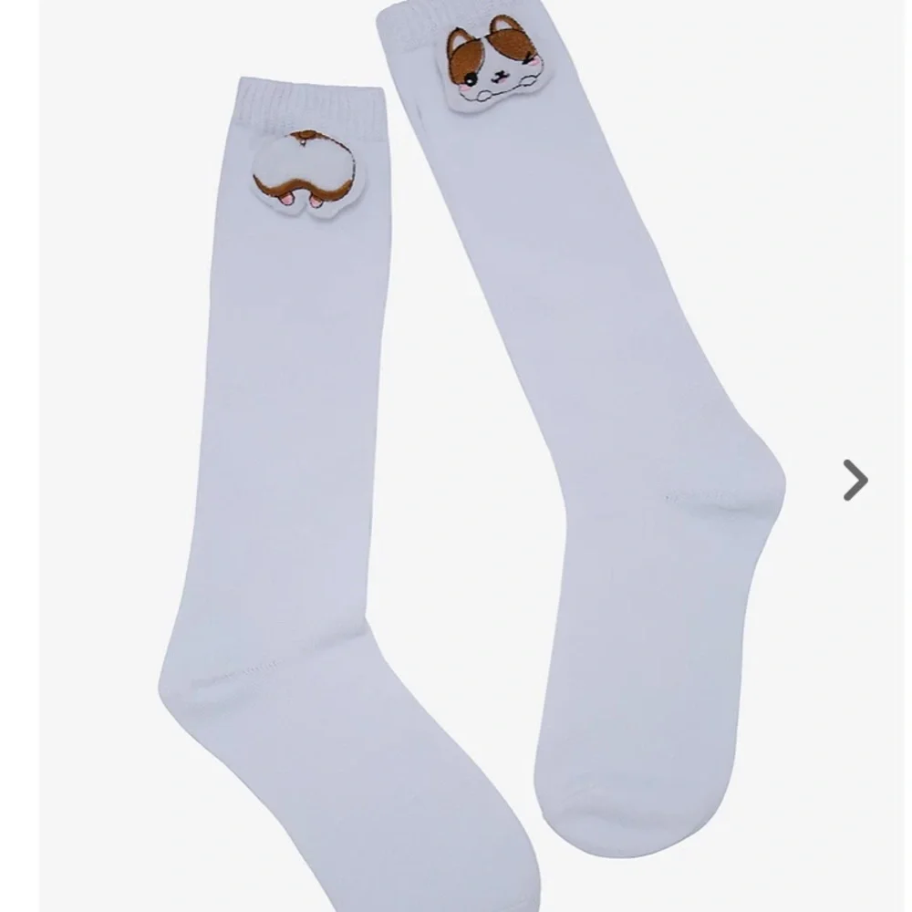 2/$12 Plush Corgi‎ Crew Socks Hot Topic
