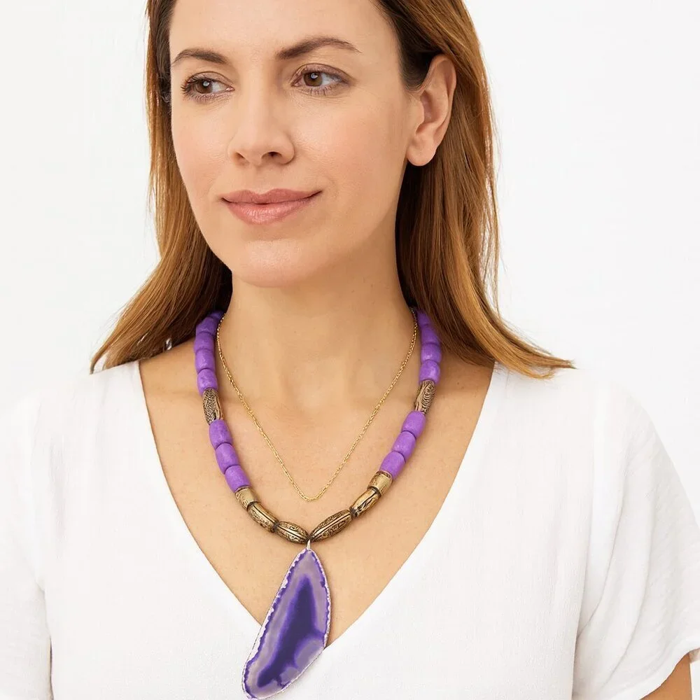 Vintage polished purple