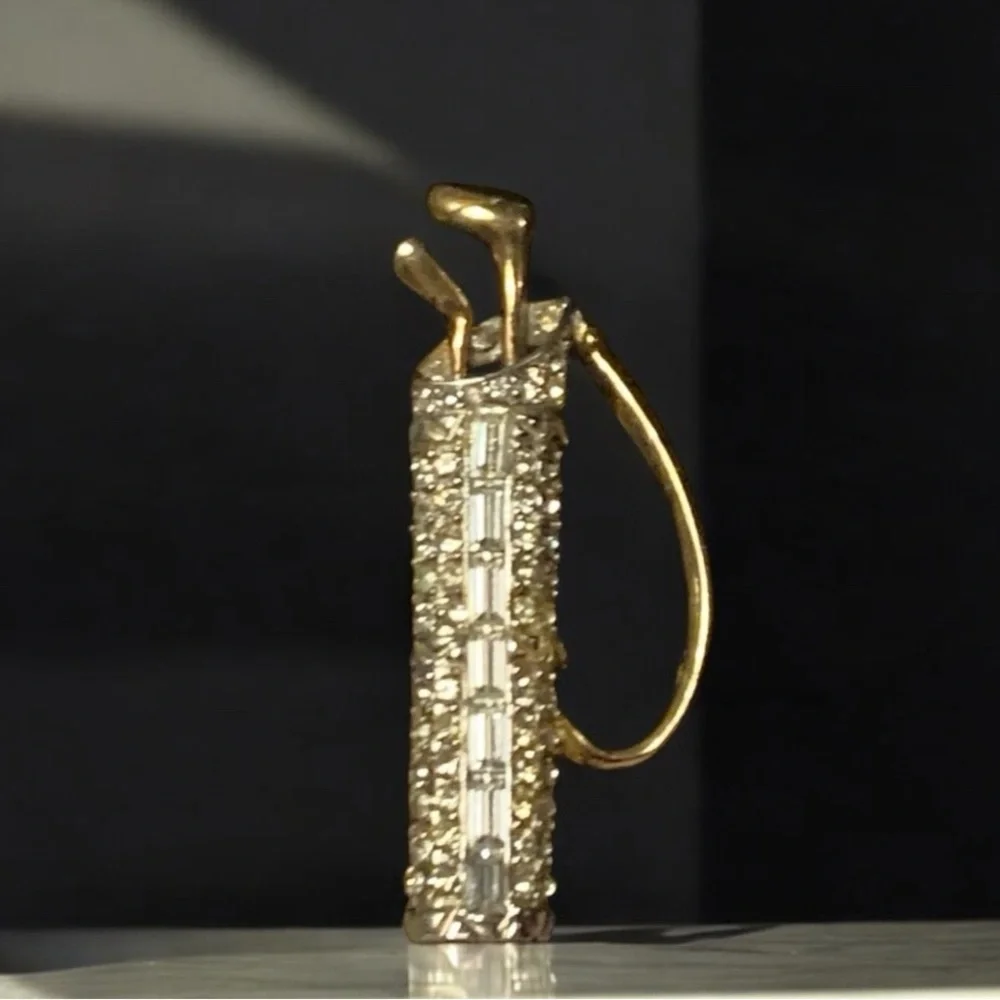 Liz Claiborne gold rhinestone