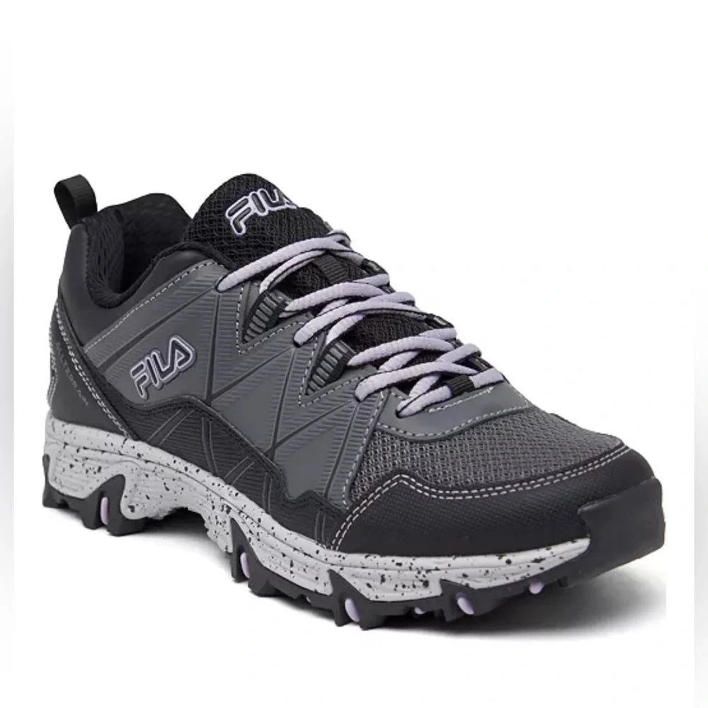 Fila Outdoor At Peake 24 TN Trail/Hiking Shoes Black/Gray/Purple Women’s‎ Size 7