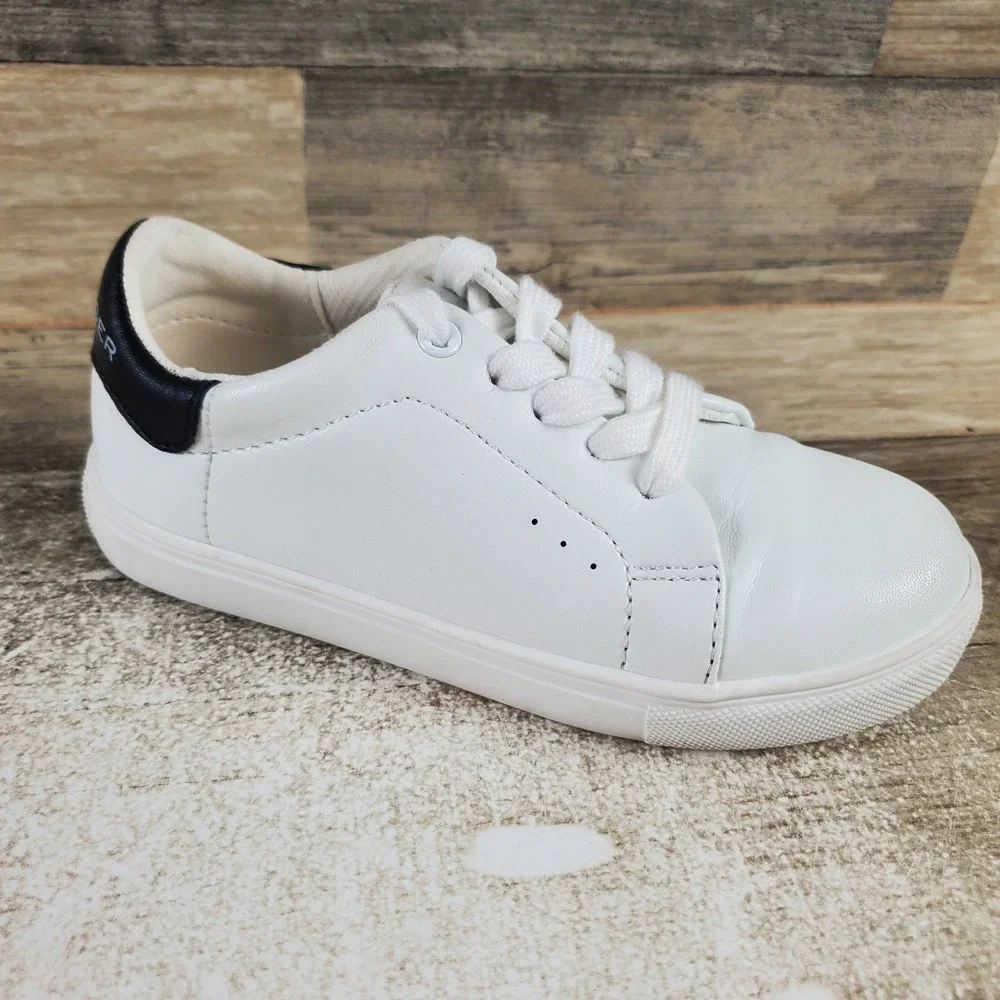 Kurt Geiger Mini Laney Toddler Shoes Sz 12 M White Leather Lace Up Sneakers