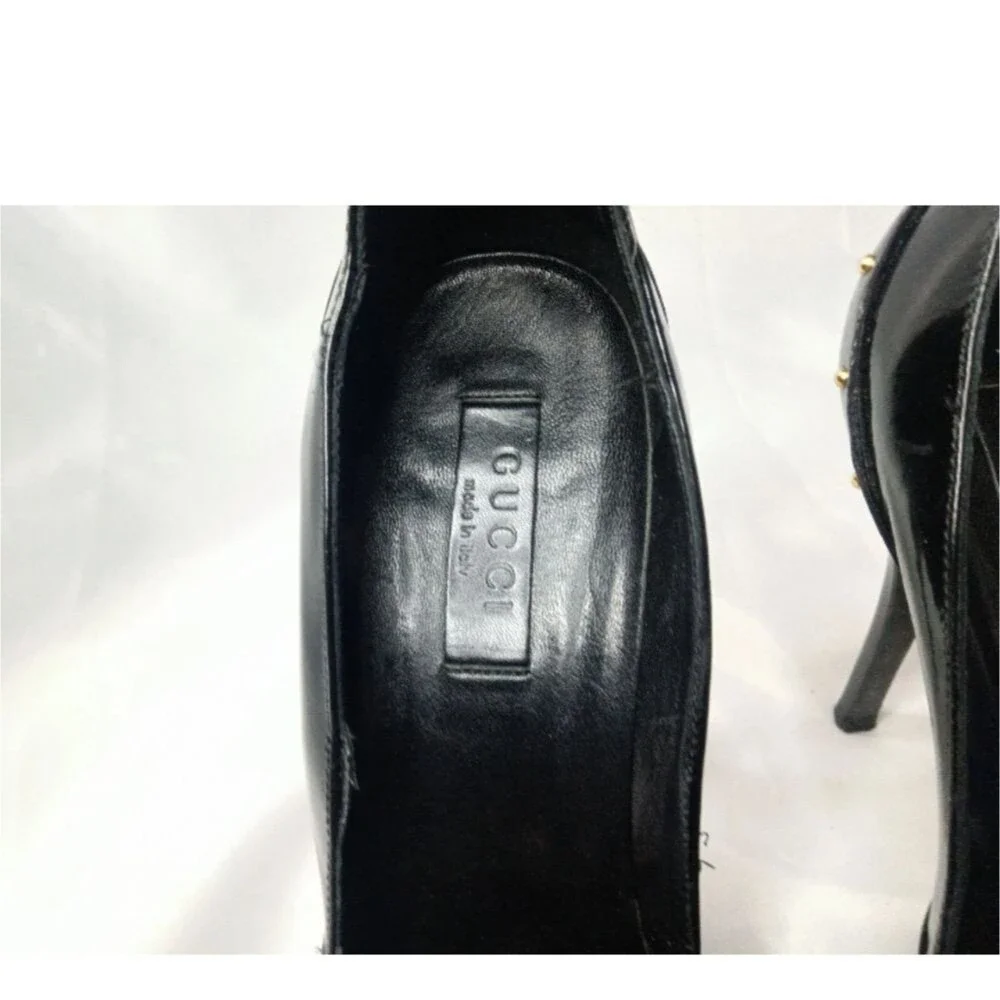 Gucci black leather