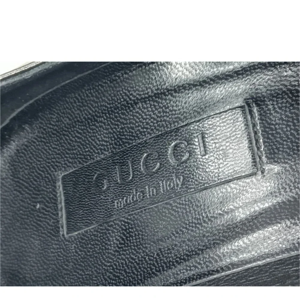 Gucci black leather