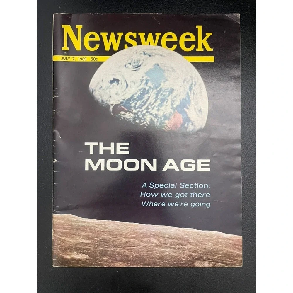 Vintage Newsweek Magazine July 7, 1969 - The Moon Age