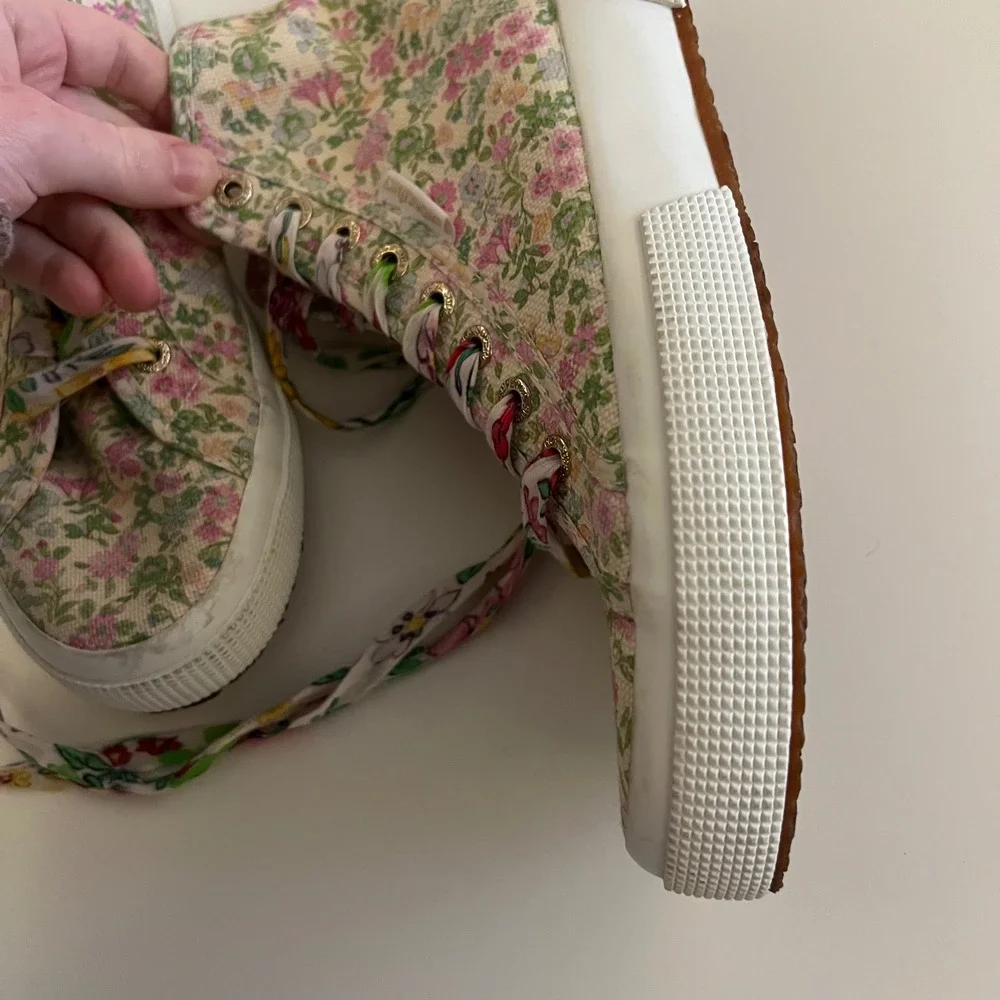 Superga x LoveShackFancy let collaboration fit