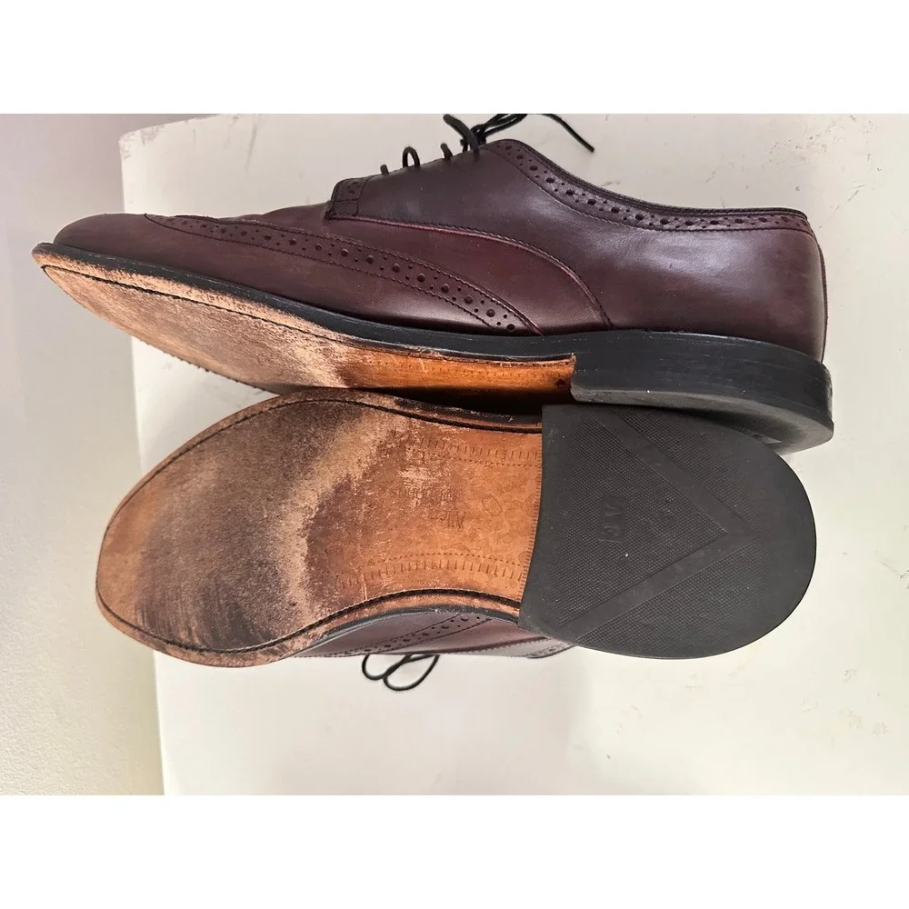 Allen Edmonds brown burgundy
