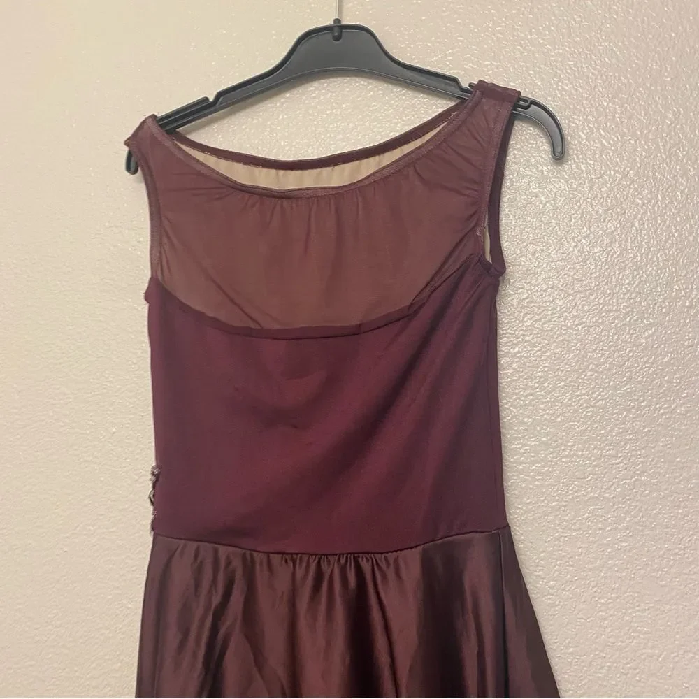 Weissman dance burgundy plum