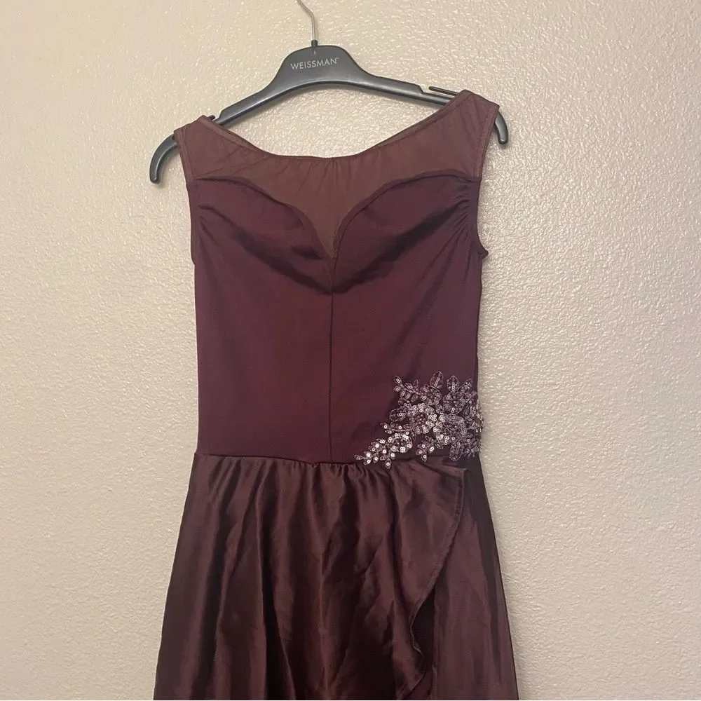 Weissman dance burgundy plum