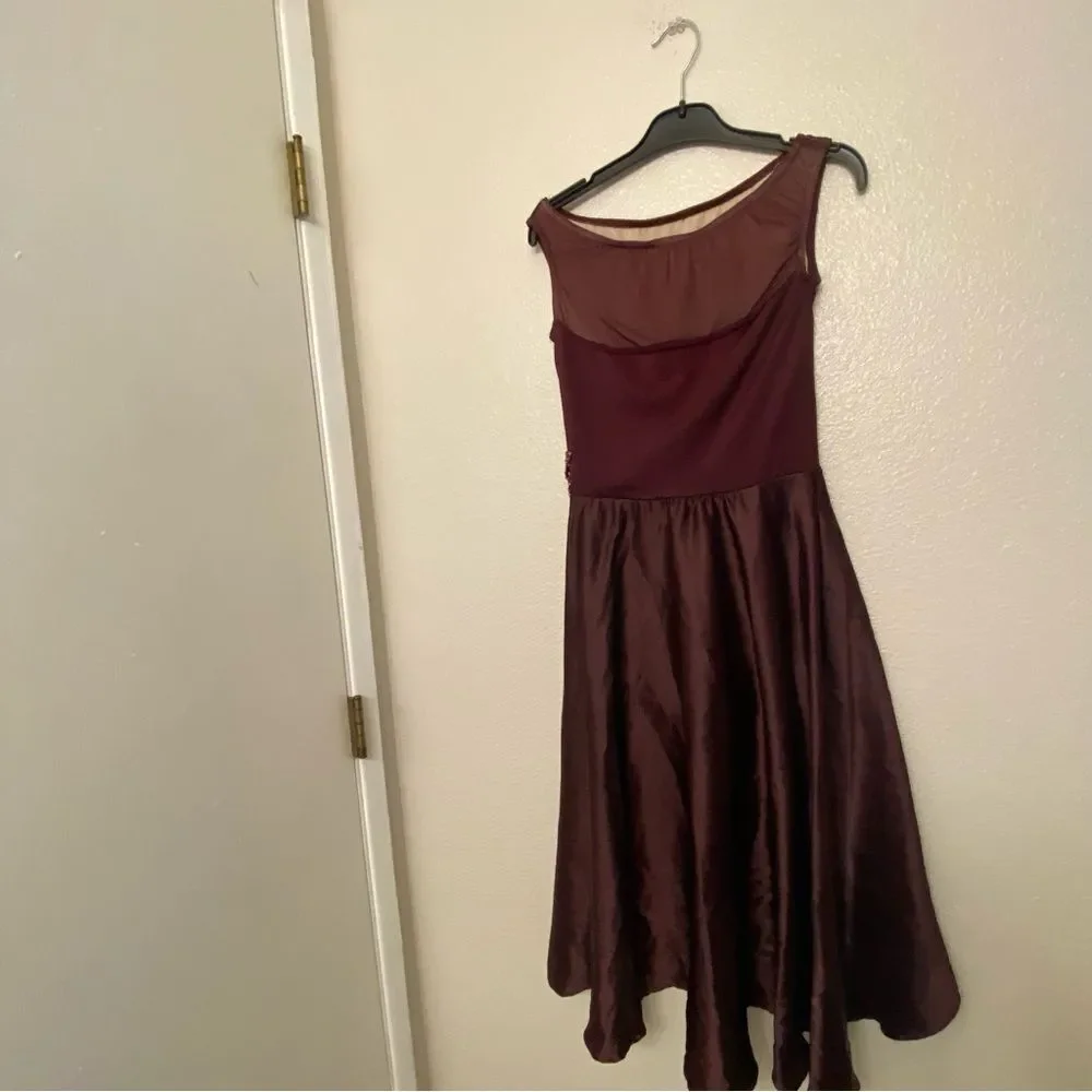 Weissman dance burgundy plum