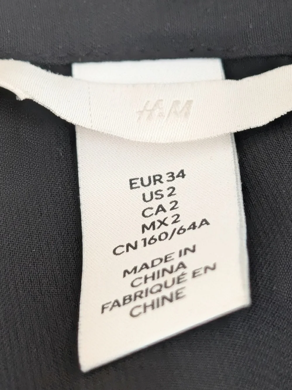 H&M metallic mini