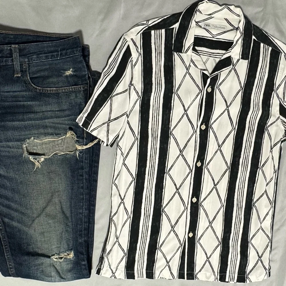 Zara black white
