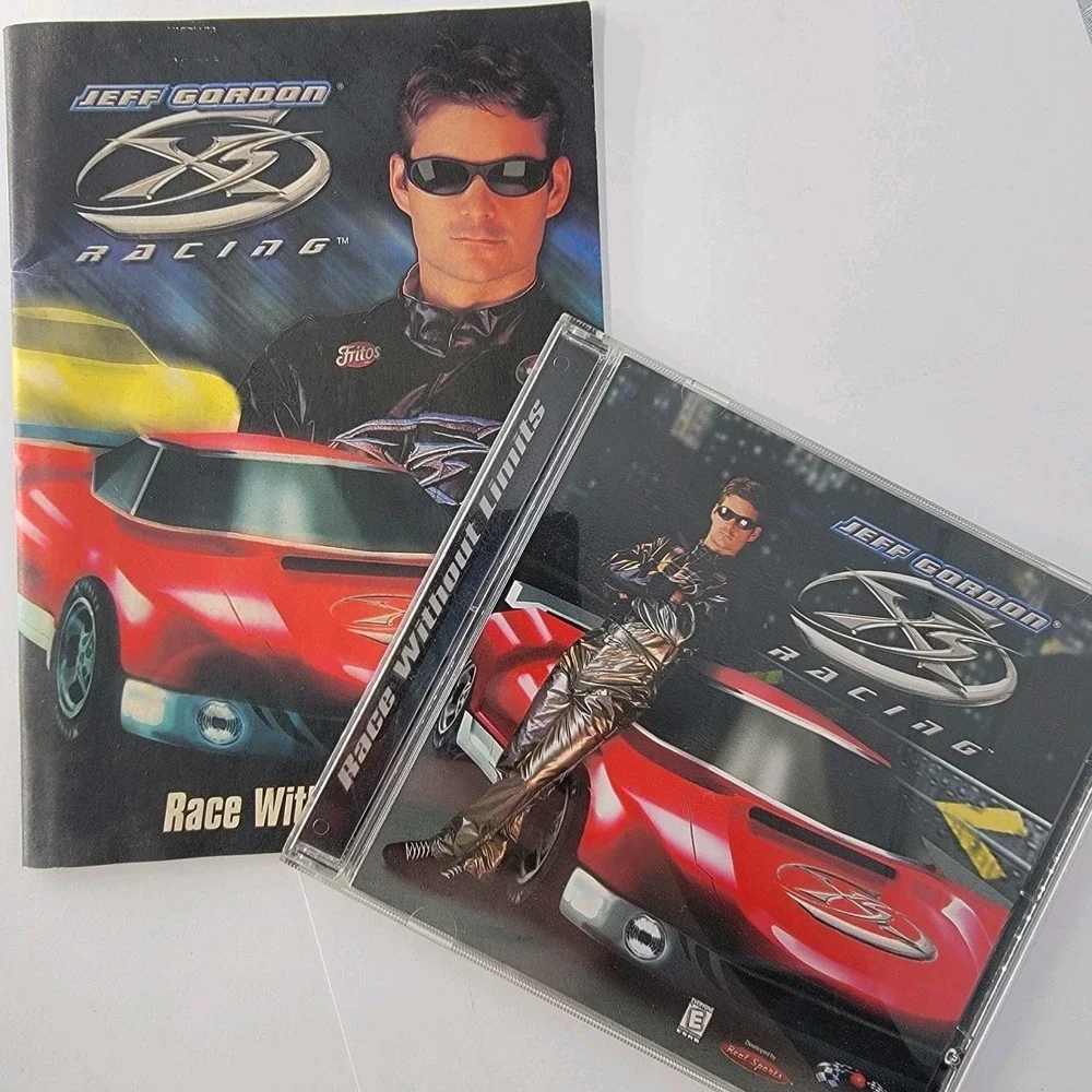 Jeff Gordon Race Without Limits - Windows 95 PC CD video‎ game Vtg