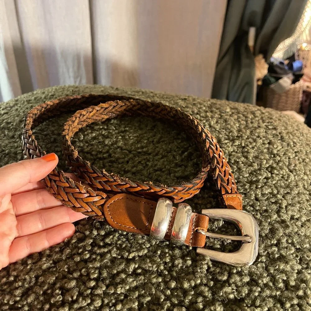 Handmade brown braided