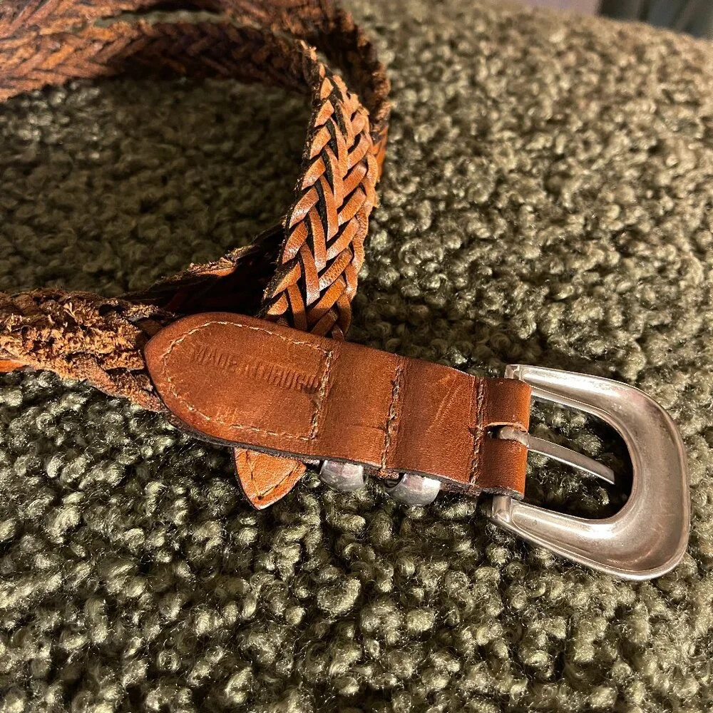 Handmade brown braided