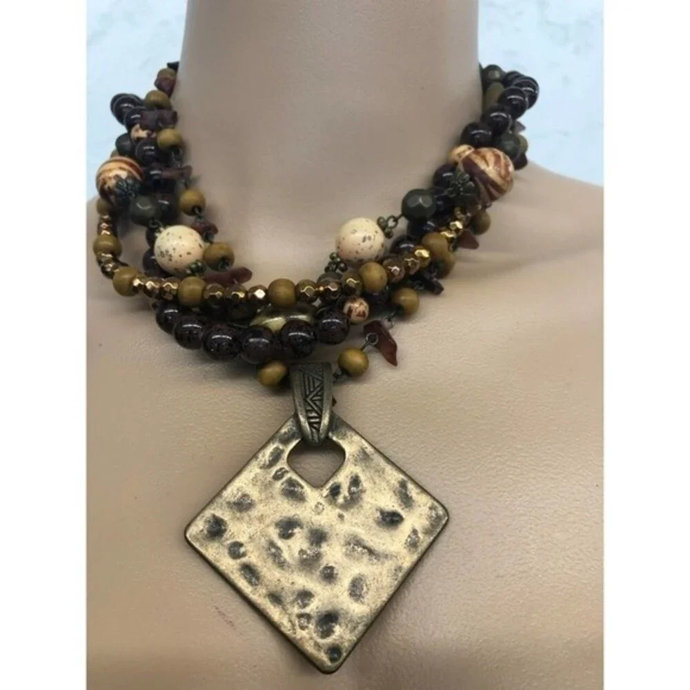 Unbranded brown beaded