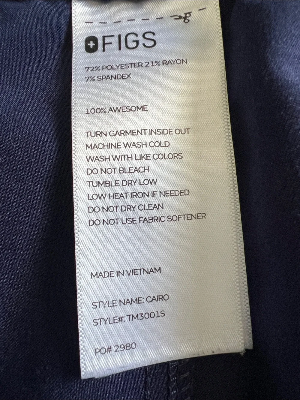 Figs rayon nine fionx