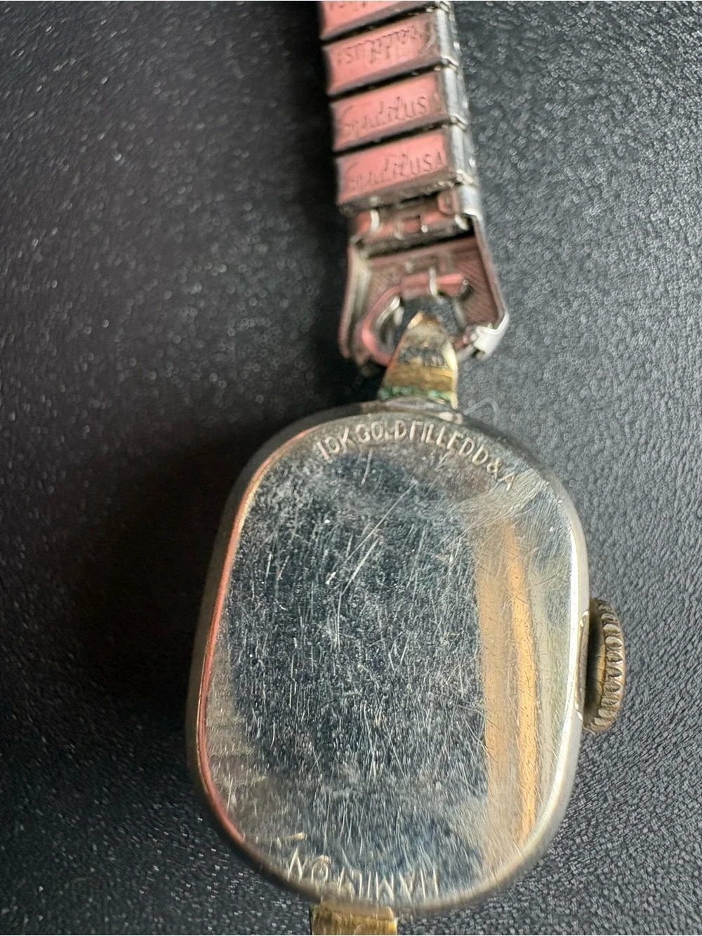 Hamilton silver tone case