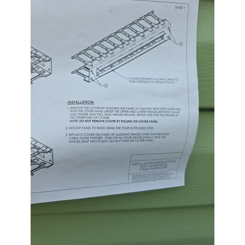 Panduit through only